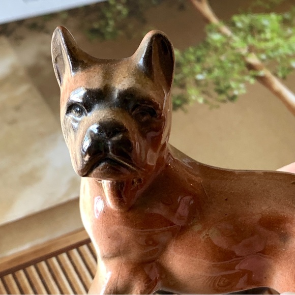 Vintage Ceramic BOXER DOG Figurine - Picture 2 of 10